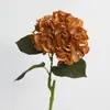 Flor Artificial de Hortensia Película de Impresión 3D Se Siente Hortensia Boda Decoración de Boda Sala de Estar Flor Decorativa Material de Flor Artificial