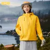 Otoño e Invierno Sudadera Amarilla Cortavientos Muestreo Ropa de Trabajo Snacks Muy Ocupado Rápida Venta Cadena de Supermercados Ropa de Trabajo Doblar