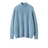 Otoño e Invierno Nuevo Suéter 100% Cachemira Pura para Mujer Talla Grande Suéter Holgado de Punto Cuello Medio Alto Suéter Cálido Abrigo de Mujer Engrosado