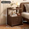 Mesa de noche móvil para reemplazo en dormitorio del hogar, Estante de almacenamiento pequeño vintage para mesita de noche, Mesa auxiliar de tendencia 2025