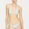 BIKINI de Encaje Tres Piezas Sexy Estilo Coreano Dulce Chica Caliente Traje de Baño para Vacaciones en la Playa Estilo ins para Mujer
