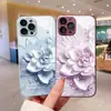 Fábrica de Capas para Celular Pintada Nova Design Florido Colorido Tridimensional iPhone16Pm High-End Capa de Vidro Feminina Atacado