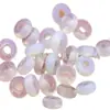 Contas de cristal natural ágata jade com furo grande 5*10mm contas de ábaco acessórios para colar pulseira DIY feitos à mão