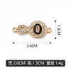 KC Pingente de Letra com Óleo Dourado Gotejante DIY Colar Pulseira Charme Acessórios de Joia Venda Direta da Fábrica Lote Misto Disponível Transfronteiriço