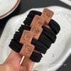 Elástico de Cabelo Sem Costura de Alta Elasticidade com Cabeça de Urso para Mulheres, Acessório de Cabelo para Rabo de Cavalo Alto, Corda de Cabelo que Não Danifica o Cabelo