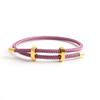 Pulsera de cuerda de alambre de color de venta caliente europea y americana, hebilla de ocho ajustable, cuerda de mano, joyería DIY para parejas, venta al por mayor transfronteriza