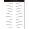 Pegatinas 3D para cejas transfronterizas al por mayor, imitación ecológica, tatuaje de cejas impermeable, pegatinas para cejas, pegatinas para cejas perezosas, en representación de cabello