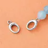 Nueva Hebilla de Plata de Ley S925 Forma de Gota de Agua, Hebilla Antigua de Resorte para Collar Pulsera, Hebilla Ovalada de Langosta DIY