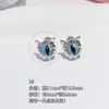 Pendientes Deviruchi de nicho chapados en oro y cobre de acero titanio 316L, estilo novedoso, con agujeros para las orejas, clavos para los huesos de las orejas.