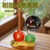 Bonsai Personalizado Resina Colorida Criativa Pet de Chá Maçã Ornamento de Chá Acessório para Conjunto de Chá Kung Fu Pode Ser Usado como uma Pequena Mesa de Chá