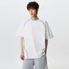 Nasa sobre Camiseta de Manga Curta Color-Blocking Estilo Americano para Homens, Modelo Fino de Verão, Nova Camiseta de Seda Gelada de Secagem Rápida 2026