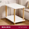Mesa de Centro Nórdica Sala de Estar Apartamento Pequeño Mesa Lateral para Sofá Casa de Alquiler Dormitorio Estante de Almacenamiento de Mesita de Noche Mesa Cuadrada Gabinete Lateral Simple