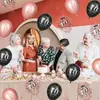Conjunto de balões decorativos de festa com estampa de número de aniversário mais vendido internacional para decoração de cerimônia de 18º aniversário Balões