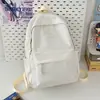 2026 Nueva Moda Casual Mochila Escolar Estilo Coreano Color Sólido Fresco Mochila para Estudiantes de Secundaria y Universidad Mochila de Campus para Mujeres