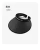 Sombrero de Sol Negro de Plástico Ins de Verano Estilo Coreano Sombrero de Sol de Copa Vacía Sombrero de Sol de Celebridad de Internet con Ala Ancha Sombrero de Sol de Paja para Mujer Diadema de Sol de Moda