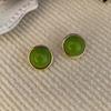 Nuevos Pendientes Blancos Verde Leche Estilo Francés 2023 Vintage Únicos Estilo Anna Pendientes Elegantes Elegantes para Mujer