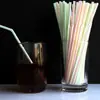 Envío gratis por 100 pajitas desechables, incluyendo pajitas para té de leche, pajitas gruesas, pajitas envueltas individualmente y pajitas flexibles para jugo y leche de soya