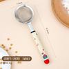 Cuchara Filtro Dopamina 304 Oreja Única Doble Oreja Colador Filtro para Leche de Soya Jugo Colador de Cocina Horneado Azúcar Glas Harina