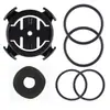 Soporte Doble para Luz de Bicicleta JOHORSE Anillo de Fijación con Cuerda Elástica de Doble Cara Ranura para Tarjeta Base de Montaje en Manillar para Luz de Bicicleta y Velocímetro