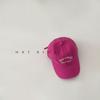 Gorra para Niños Primavera y Otoño Estilo Occidental Bordado de Letras Pequeñas Parte Superior Suave Color Retro Estilo Coreano Versátil Gorro para Bebé de Moda