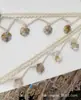 Franjas Costelas Pura Costura à Mão Conchas Lantejoulas Miçangas Renda Chapéu Borda Decorativa Saia Estilo Guofeng Acessórios de Vestuário