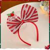 Diadema de Copo de Nieve Navideño con Lazo de Colores Accesorios Lindos para Nochebuena Pinza para el Cabello Ropa para la Cabeza Otoño Invierno