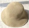 Chapéu de sol de algodão e linho Chapéu de pescador Estilo japonês feminino em todos os estilos Chapéu de bacia de malha dobrável para verão Chapéu de proteção solar para presente
