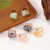 Anillo de piedra de cristal natural transfronterizo anillo anillo anillo mineral irregular anillo de bobinado de alambre de cobre hecho a mano accesorios