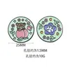 25mm Liga Redonda Dupla Face Flor Gota de Óleo Furo Reto Contas Acessórios DIY Contas para Corrente de Celular Acessórios de Joias DIY
