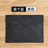 Bolsa de couro A4 para documentos maleta simples retrô camada única espessa à prova d'água grande capacidade bolsa para conferência de negócios