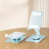 Soporte de Metal Plegable Giratorio para Teléfono, Soporte de Escritorio Portátil para Transmisiones en Vivo, Logo Personalizado Disponible