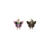 Flor de Rosa Colorida Mariposa DIY Accesorios de Joyería de Aleación Pulsera Transfronteriza Llavero Colgante