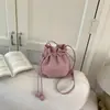 Bolso con Cordón de Color Caramelo de Moda para Mujer 2026 Primavera Nueva Moda Bolso de Hombro Simple Color Sólido Bolso Cruzado de Alto Valor