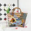 Bolsa Tecida de Dachshund Vintage, Colorida Color-Blocking Patchwork Tecida em Plástico com Alça de Bambu, Bolsa de Praia, Bolsa Tote, Cesta de Vegetais