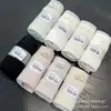 Saia Azul Pequena F026 Algodão Jacquard Texturizado Confortável Macio Calcinha Feminina Cintura Média Sem Costura Alta Elasticidade Tanga