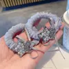 Anillo Azul Refinado para el Cabello con Perla Estrella y Pedrería, Cuerda para el Cabello Mori Versátil, Cuerda para Recoger el Cabello en Cola de Caballo Baja, Accesorios para el Cabello de Mujer