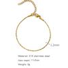 Pulseira Combinada Popular de Aço Inoxidável Mais Vendida Transfronteiriça Moda Europeia e Americana Charme Pulseira Grossa e Fina Feminina Galvanizada a Vácuo 18K