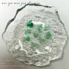 Nuevos accesorios de resina de mariposa luminosa bianhua para uñas, jade transparente helado, esmeralda limpia, flor tridimensional fresca