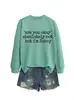 ¿Estás bien? Absolutamente. Sudadera cómoda y sencilla para mujer de otoño e invierno del sitio independiente Amazon Wish