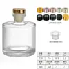 Frasco Cilíndrico Transparente para Aromaterapia, Frasco Difusor de Varetas Sem Chama, 100ml, Garrafa de Vidro para Fragrância de Decoração de Hotel e Casa