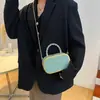 Bolsa Carteiro Transfronteiriça com Corrente para Mulheres 2025 Nova Moda Bolsa de Mão Simples Popular Bolsa de Ombro Transversal Bolsa Pequena para o Dia a Dia