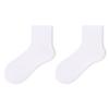 Calcetines de Algodón de Xinjiang Calcetines de Media Caña para Mujer ins Modernos Negros Deportivos Primavera y Verano Parejas Calcetines Blancos Color Sólido con Zapatos de Cuero para Hombre