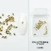 Decoraciones Mini Clavos Remache para Uñas, Versátiles Formas 3D Ovaladas, Triangulares y Romboidales, Populares Accesorios Metálicos de Aleación para Uñas DIY