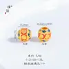 Pulseira de Ouro Puzuo Estilo Igual Ouro Areia Esmalte Mantra de Seis Caracteres Contas de Ouro Círculo Duplo Nova Estilo Chinês Pulseira Duas Gerações de Alegria para Mulheres
