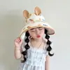 Sombrero de sol de verano para niños, sombrero de sol de copa abierta para niñas, sombrero de sol para bebé de ala ancha, sombrero de sol con protección UV