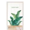 Cortina Divisória Moderna Verde Planta Escandinava Decoração de Casa Quarto Banheiro Tecido à Prova d'Água Cortina de Pendurar Sem Furos Cortina para Porta de Cozinha