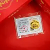 Año Nuevo del Caballo Modelo 999 Oro Puro Pegatina para Teléfono Móvil para Riqueza Instantánea y Dinero, con Adhesivo Posterior, Regalo Pequeño de 2 mg al por Mayor
