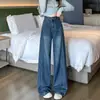 Jeans de Pierna Ancha para Mujer con Tipo de Cuerpo en Forma de Pera, Nuevo Estilo Invierno 2025, Pantalones Rectos Sueltos de Cintura Alta Súper Elegantes