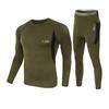 Conjunto de Roupa Íntima Térmica para Esportes ao Ar Livre Transfronteiriço Masculino de Lã Roupa Íntima Térmica Roupas de Outono e Calças Compridas Traje Térmico à Prova de Frio