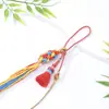 Bolsa de Piña Colgante Juguete Estilo Antiguo Cuerda Colgante para Pieza de Mano Bolsita Colgante para Coche Accesorios Decorativos Semiacabado Borla Pequeña Multicolor Lote